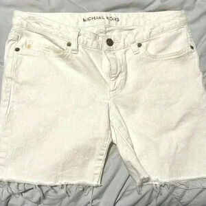 Micheal Kors distressed Bermuda shorts